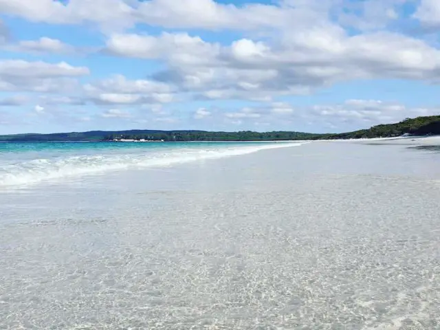 The stunning sand and water at Hyams Beach in Jervis Bay, New South Wales