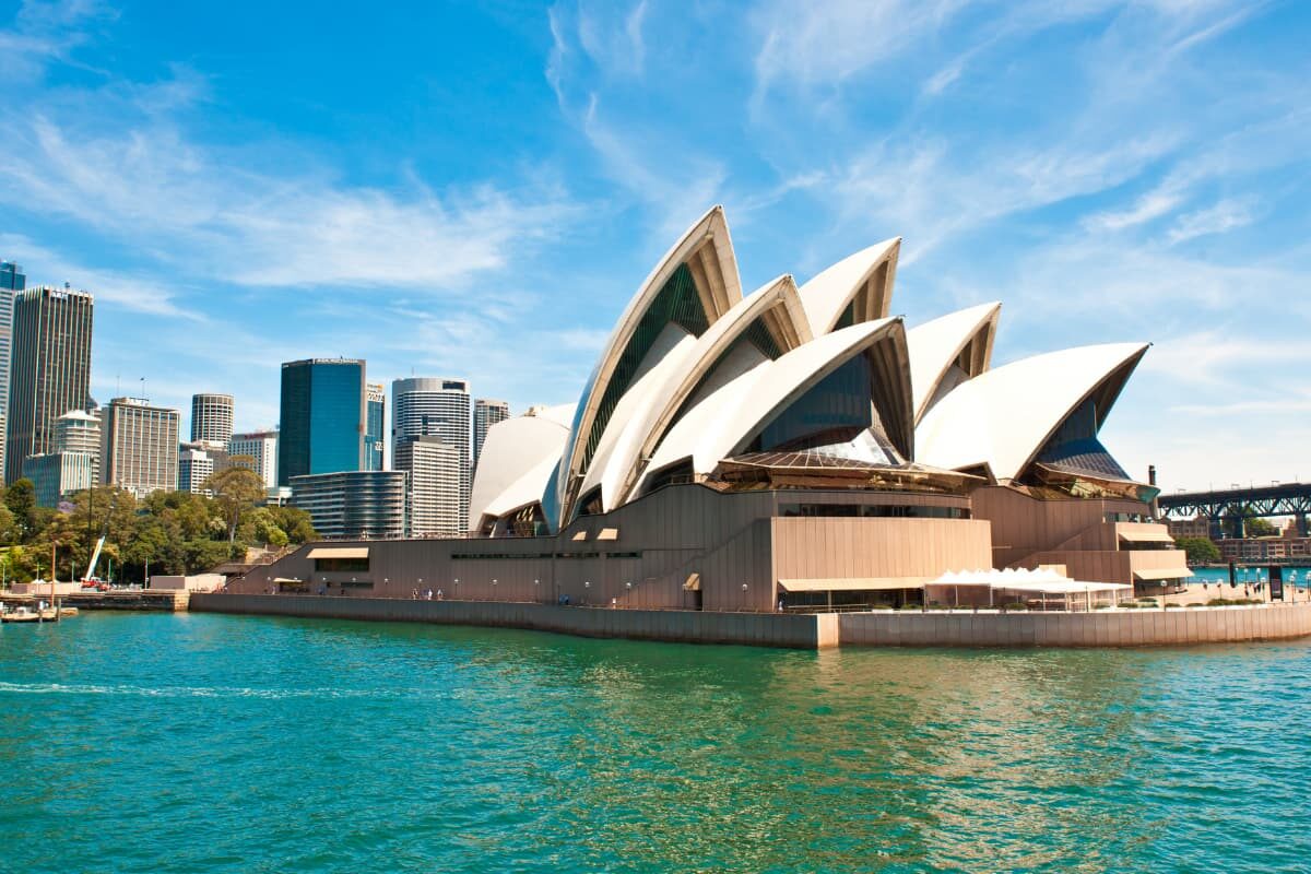 Sydney Opera House is situated in central business district surrounded by the Harbour, the Harbour Bridge and the Circular Quay
